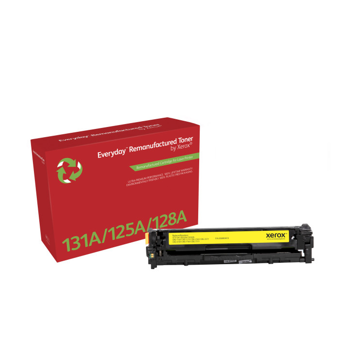 Toner remanufacturé Jaune Everyday™ de Xerox compatible avec HP 131A (CF212A), Capacité standard