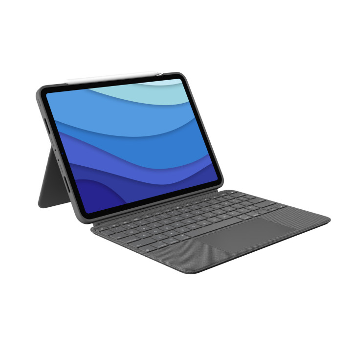 Logitech 920-010145 clavier pour tablette QWERTY Espagnole Smart Connector Gris