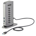 StarTech.com Dock USB-C USB-A - Station d'Accueil USB 3.0 Hybride Universelle pour PC Portable USB-C ou USB-A - Double Écran 4