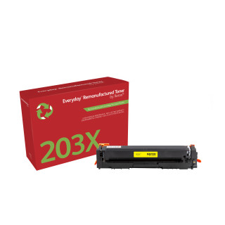 Toner remanufacturé Jaune Everyday™ de Xerox compatible avec HP 203X (CF542X), Grande capacité