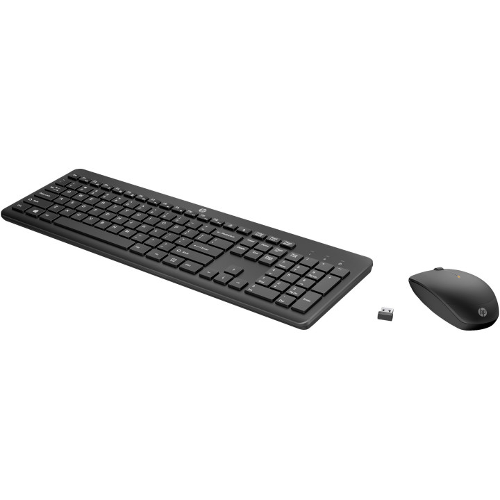 HP 230 WL MOUSE+KB COMBO FR clavier Souris incluse Bureau RF sans fil Noir