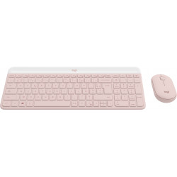 Logitech 920-011316 clavier Souris incluse Bureau RF sans fil AZERTY Français Rose