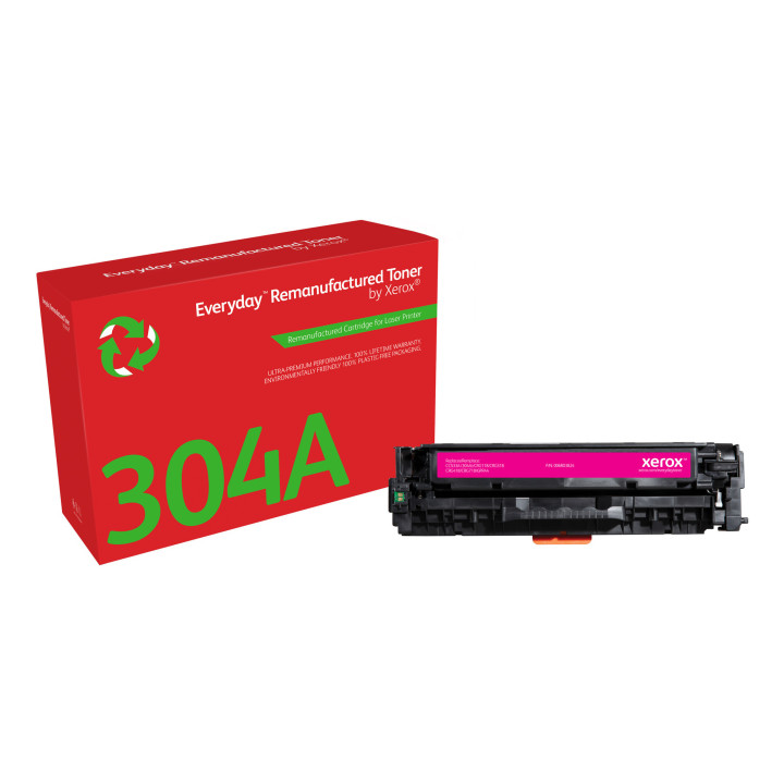 Everyday Toner remanufacturé Magenta ™ de Xerox compatible avec HP 304A (CC533A), Capacité standard