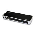StarTech.com Station d'Accueil Double Écran 4K60Hz DisplayPort et HDMI - Dock USB-C et USB-A - Dock USB 3.0 pour PC Portables 