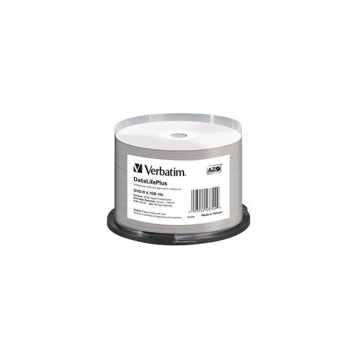 Verbatim DataLifePlus 4,7 Go DVD-R 50 pièce(s)