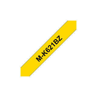 Brother M-K621BZ ruban d'étiquette Noir sur jaune
