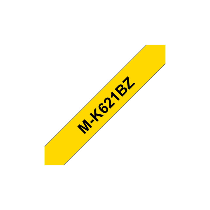 Brother M-K621BZ ruban d'étiquette Noir sur jaune