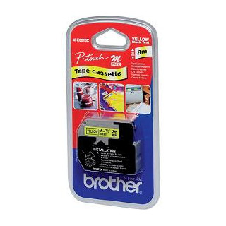 Brother M-K621B ruban d'étiquette Noir sur jaune