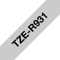Brother TZE-R931 ruban d'étiquette Noir sur argent