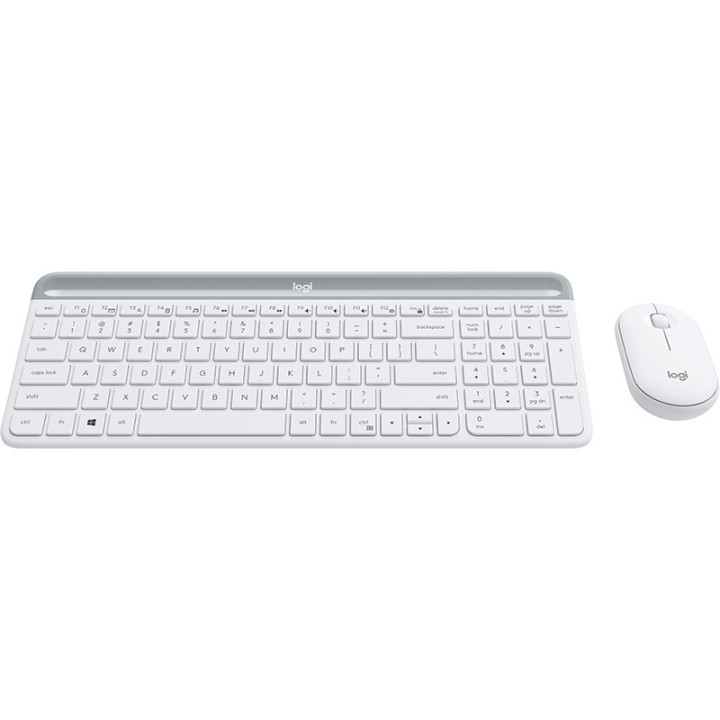 Logitech 920-009191 clavier Souris incluse Bureau RF sans fil AZERTY Français Blanc