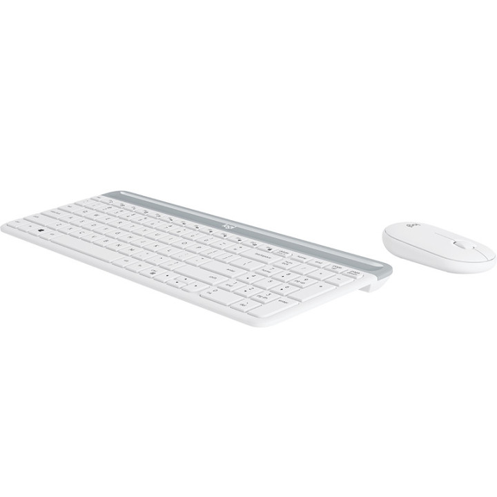 Logitech 920-009191 clavier Souris incluse Bureau RF sans fil AZERTY Français Blanc