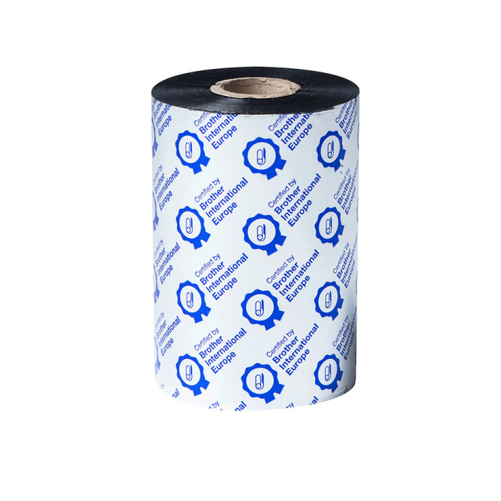 Brother BWP-1D450-110 - Ruban encreur noir en cire premium à transfert thermique