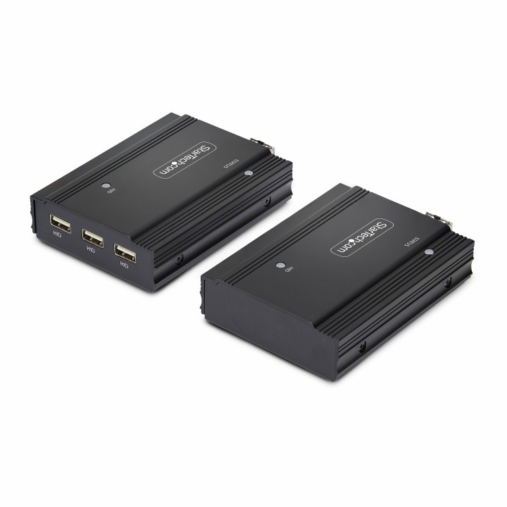 StarTech.com Extendeur KVM DisplayPort sur Fibre Optique, 4K 60Hz, Kit d'Extension de Console, Jusqu'à 300m (Multi-Mode) avec 
