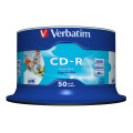 Verbatim CD-R AZO Wide Inkjet Printable no ID 700 Mo 50 pièce(s)