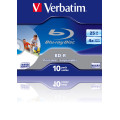 Verbatim BD-R SL 25GB 4x Printable 10 Pack Jewel Case 25 Go 10 pièce(s)