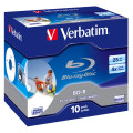 Verbatim BD-R SL 25GB 4x Printable 10 Pack Jewel Case 25 Go 10 pièce(s)