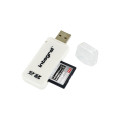 Integral INCRSDNRP lecteur de carte mémoire USB 2.0 Blanc