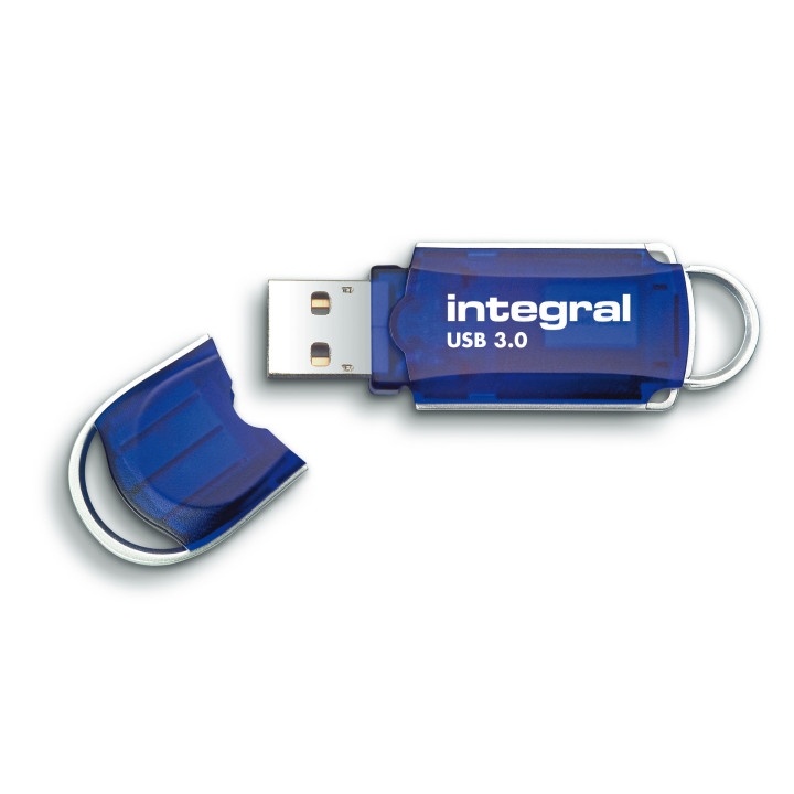 Integral INFD32GBCOU3.0 lecteur USB flash 32 Go USB Type-A 3.2 Gen 1 (3.1 Gen 1) Bleu, Argent