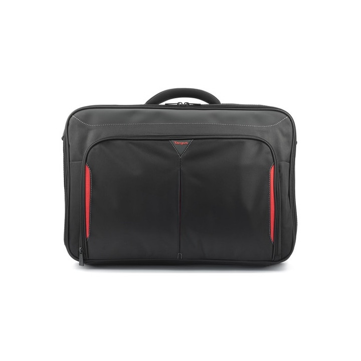 DELL Classic+ 45,7 cm (18") Malette Noir, Rouge