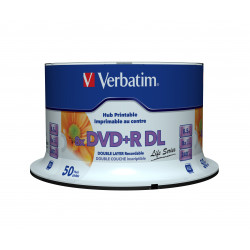 Verbatim 97693 DVD vierge 8,5 Go DVD+R DL 50 pièce(s)
