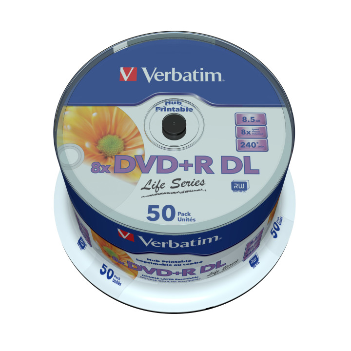 Verbatim 97693 DVD vierge 8,5 Go DVD+R DL 50 pièce(s)