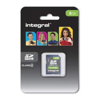 Integral INSDH8G4V2NDB mémoire flash 8 Go SDHC Classe 4