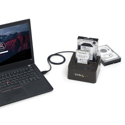StarTech.com Station d'accueil USB 3.1 (10 Gb/s) pour 2 disques durs SATA de 2,5 / 3,5 pouces