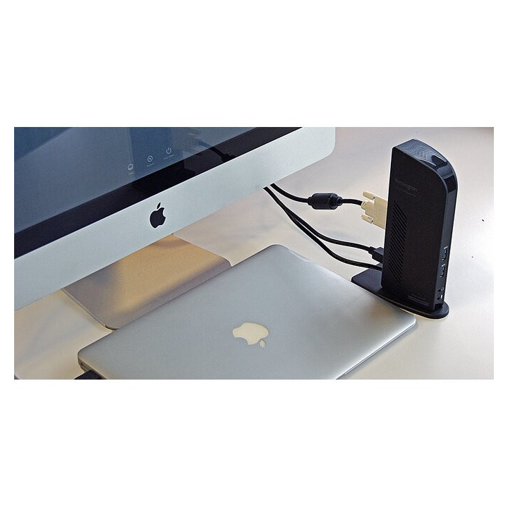 Kensington SD3500v Station d’accueil USB 3.0, 5 Gbits/s, 2 sorties 2K - HDMI/DVI-I/VGA - Windows