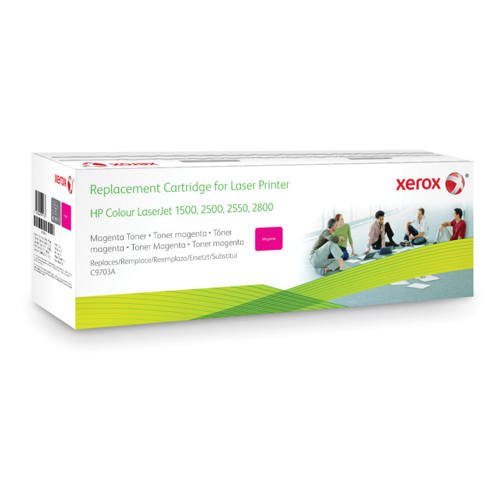 Xerox Toner magenta. Equivalent à HP C9703A/Q3963A. Compatible avec HP Colour LaserJet 1500, Colour LaserJet 2500, Colour Lase