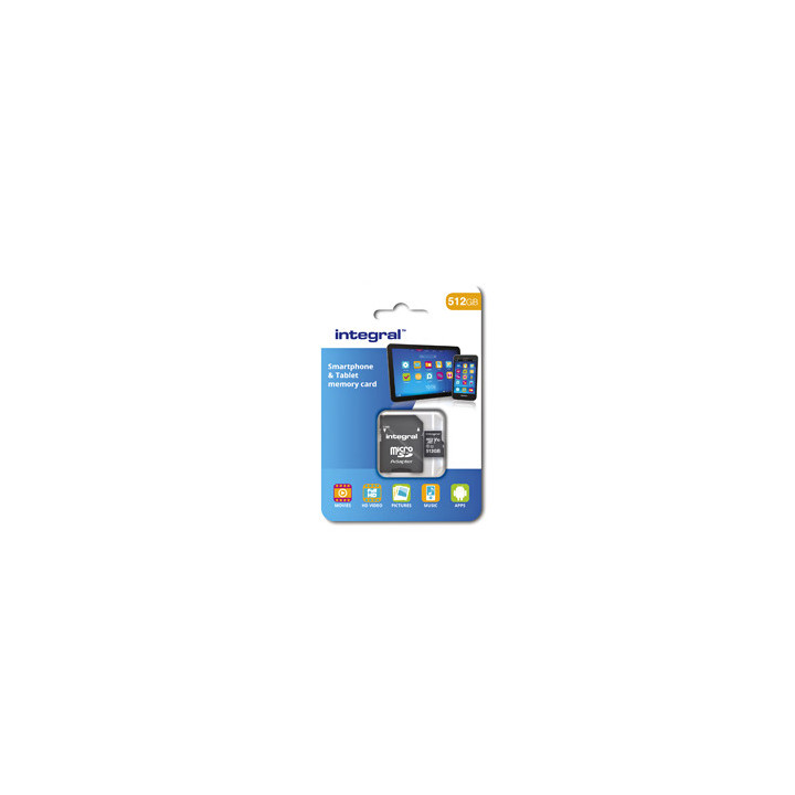 Integral INMSDX512G10-80SPTAB mémoire flash 512 Go MicroSDXC UHS-I Classe 10
