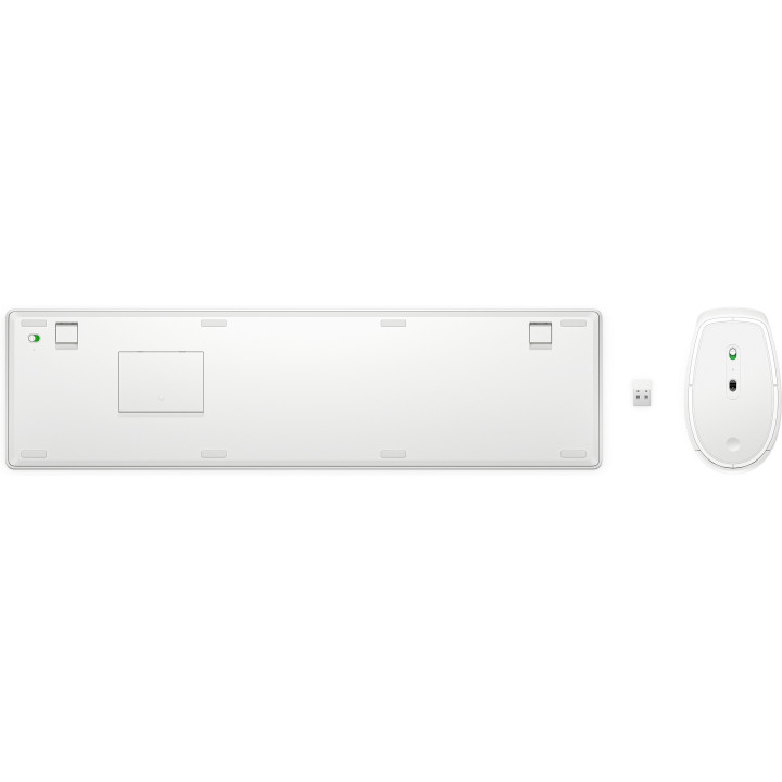 HP 650 WRLS KB/MSE COMBO WHT FR clavier Souris incluse Maison RF sans fil Blanc