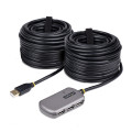 StarTech.com Hub USB d'Extension - Câble d'Extension USB 2.0 de 24m avec Concentrateur USB-A à 4 Ports, Câble Répéteur USB