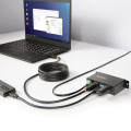 StarTech.com Hub USB 3.0 4 Ports avec 4x USB-A, Boîtier Industriel en Métal, Hub USB 4 ports avec Protection ESD, Montage Mur
