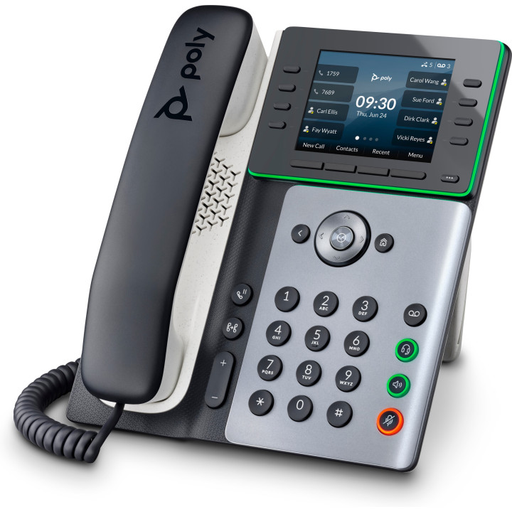 Poly Téléphone IP Edge E320 compatible PoE