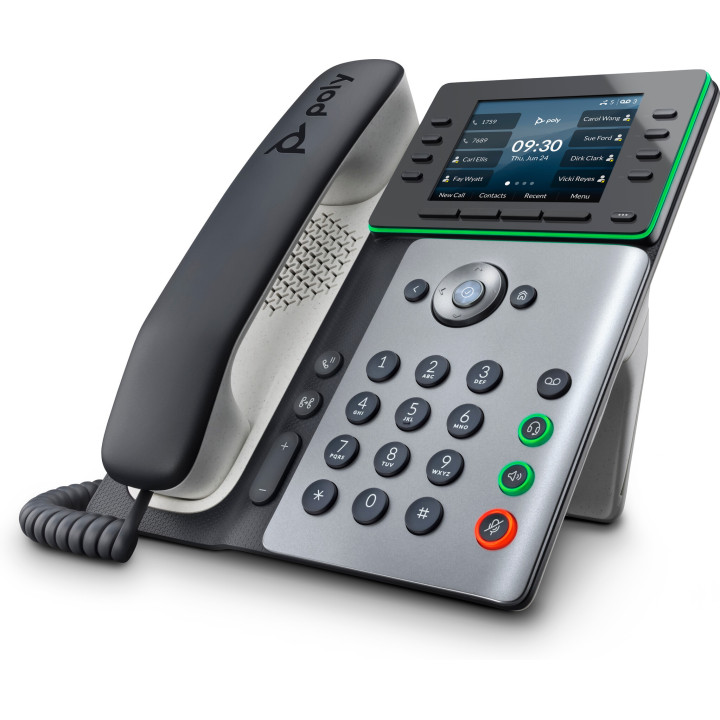 Poly Téléphone IP Edge E300 compatible PoE