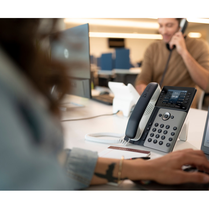 Poly Téléphone IP Edge E300 compatible PoE