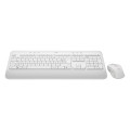 Logitech 920-011023 clavier Souris incluse Bureau Bluetooth AZERTY Français Blanc