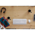 Logitech 920-011023 clavier Souris incluse Bureau Bluetooth AZERTY Français Blanc
