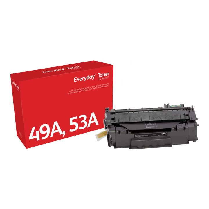 Toner Noir Everyday™ de Xerox compatible avec HP 49A 53A (Q5949A/ Q7553A), Capacité standard