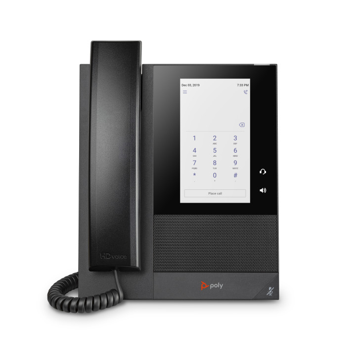 Poly Téléphone multimédia professionnel CCX 400 pour Microsoft Teams et compatible PoE