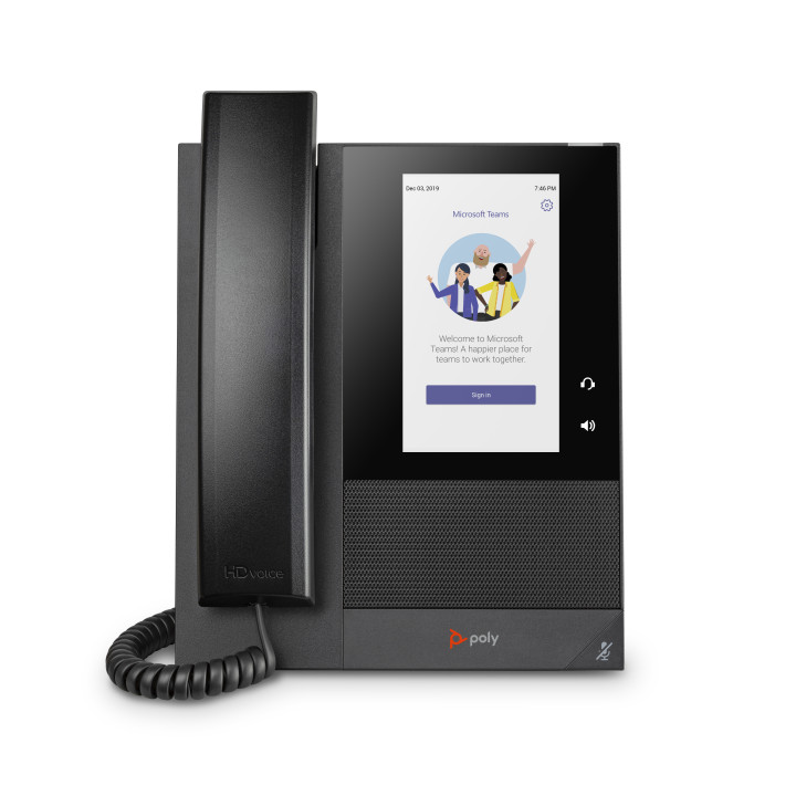 Poly Téléphone multimédia professionnel CCX 400 pour Microsoft Teams et compatible PoE