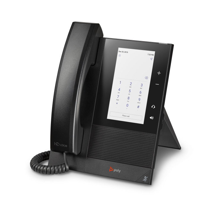 Poly Téléphone multimédia professionnel CCX 400 pour Microsoft Teams et compatible PoE