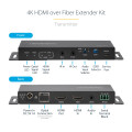 StarTech.com Kit Extender HDMI Fibre Optique - 4K60Hz jusqu'à 1km (Monomode) ou 300m (Multimode) Fibre optique LC, HDR, HDCP, 