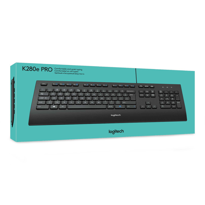 Logitech K280E Pro f/ Business clavier Bureau USB AZERTY Français Noir