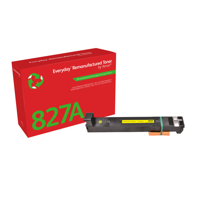 Toner remanufacturé Jaune Everyday™ de Xerox compatible avec HP 827A (CF302A), Capacité standard