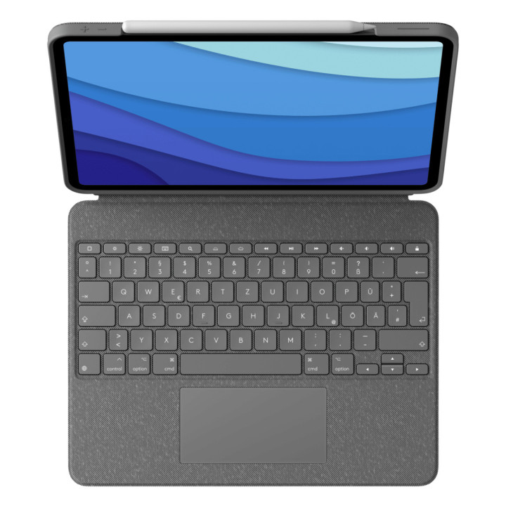 Logitech 920-010208 clavier pour tablette QWERTZ Allemand Smart Connector Gris