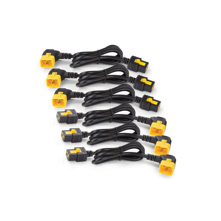 APC NetShelter - Kit cordon d'alimentation - Connecteurs à 90° - 0,61m