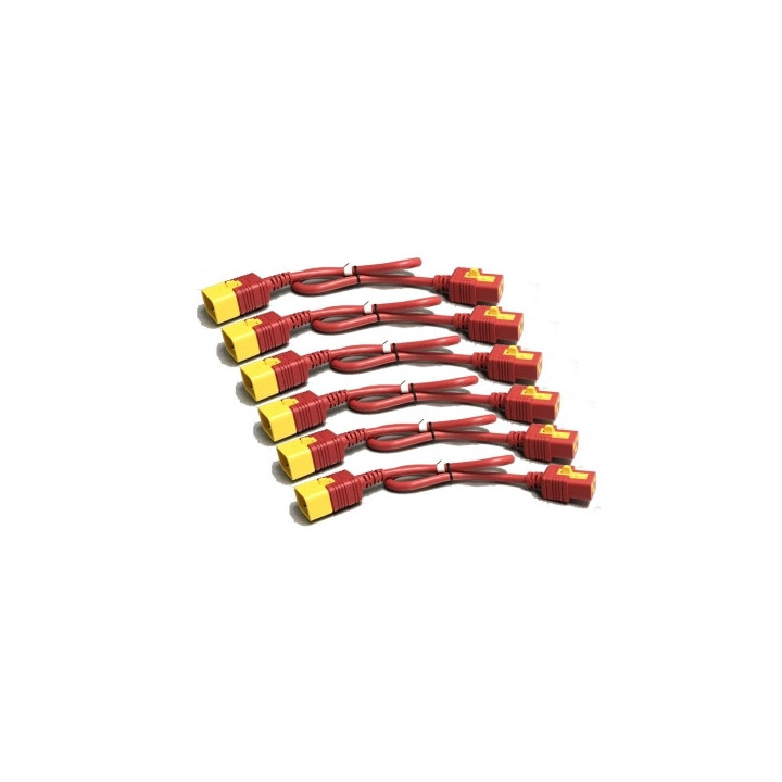 APC AP8712SX340 câble électrique Rouge 0,6 m Coupleur C19 Coupleur C20