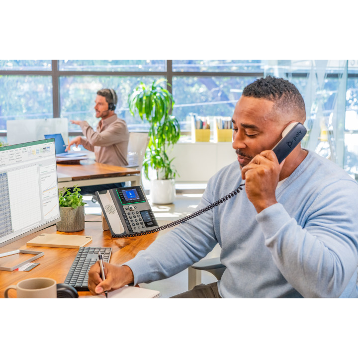 Poly Téléphone IP Edge E400 compatible PoE
