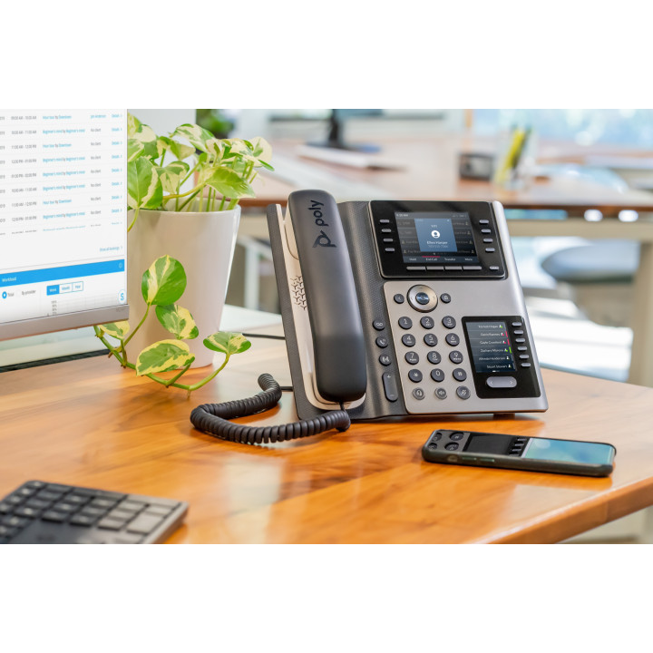 Poly Téléphone IP Edge E400 compatible PoE